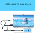 2 in 1 USB Female to HDMI-Compatible Male HDTV Adapter Cable 1080P Digital AV HD TV Projector Displays Converter Spare Parts Accessories. 