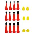 18 Piece Stainless Steel Silicone Caulking Nozzle Applicator Finishing Tip Tool with Accessory Base and Protective Cover. 