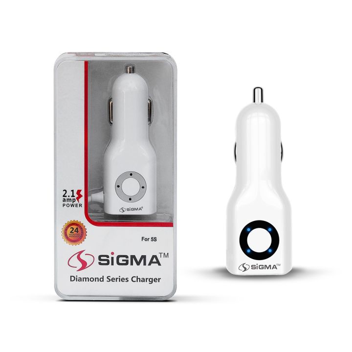 SIGMA%20Diamond%20Series%20%E2%80%93%20iPhone%20Single%20USB%20Car%20Charger%205S%20%7C%20Fast%20Charging%20%7C%20Compact%20Design%20%7C%20Smart%20IC%20%7C%20iOS%20Compatible%20-%20Image%202