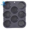 GOIKEA Mesh Air Hole Bread Mold Non-stick 8-compartment Silicone Hamburger Bun Pan Perfect for Home Kitchen Bakery Durable Mold for Bread Making Bread Mold with Mesh Air Hole Design. 