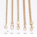 seng 60cm/120cm Handbag Metal Chains Shoulder Bag Strap DIY Purse Chain Detachable Replacement Purse Chain Strap for Crossbody Accessories. 