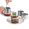 Stainless Steel Cake Molds With Push-Pieces  Molds For Small Cakes, Biscuits, Rice Balls And Bento  Round, Heart-shaped, Square And Triangular Diy Baking Tools. 