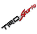 3D Metal TRD Sports Car Logo. 