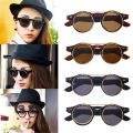 New Classic Steampunk Goth Glasses Goggles Round Flip Up Sunglasses Retro Vintage Fashion Accessories Trend Round Eyeglass. 