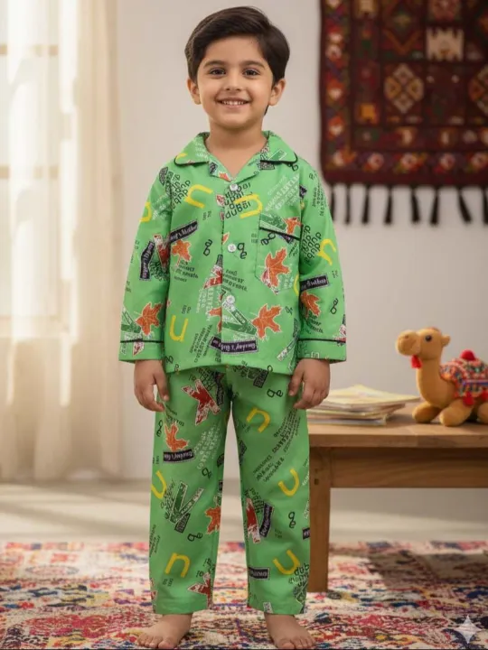 Printed%20Cotton%20Boys%20&%20Girls%20Night%20Dress-77261%20-%20Image%202