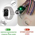 Nylon Strap For Apple Watch Band 44mm 40mm 38mm 42mm Braided Adjustable Elastic Nylon Solo Loop Bracelet iWatch Series 3 4 5 6 Se Scrunchie Elastic Bands tali jam jalur menonton. 