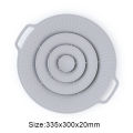 Silicone anti-spill pot cover dust-proof and splash-proof boiling Gaia flower-type anti-spill pot cover home kitchen. 