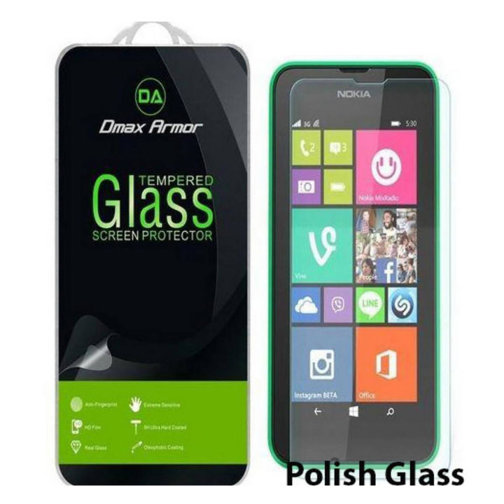 Nokia Lumia 530 Tempered Glass Screen Protector Polish Glass For