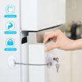 2 Pcs Fridge Lock, Refrigerator Lock for Children, Mini Fridge Locks for Kids, Freezer Lock, Used in Refrigerator Door. 