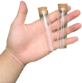 4 PC Mini Glass Bottles, Cork Stopper Jars, Glass Vials Cork Stoppers, Tiny Glass Jars, Wishing Bottles, Message Bottle. 