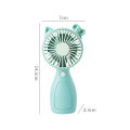 Summer Handheld Small Fan KT Cat Mini Charging Kids Portable Fan Silent Student Office Desktop Fan. 