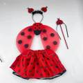 Kids Animal Costume Set Fancy Dress for Stage Performance Party Birthdays 4pcs ladybug. 