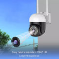 Outdoor Full HD PTZ IP Wireless Security Camera, Dome 360, WiFi CCTV Surveillance Camera, Pan / Tilt - Weatherproof - Night Vision - LED Lights - Two Way Audio - Motion Detection - SD Card Slot. 