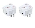 3 pin Plug Adapter | Multi plug sockets | Plug Socket, Multi Plug Adapter, Smart Plug, Three pin multi plug Socket, Multiple Socket Plug EXTRA SOCKET 6A (Pack of 2). 