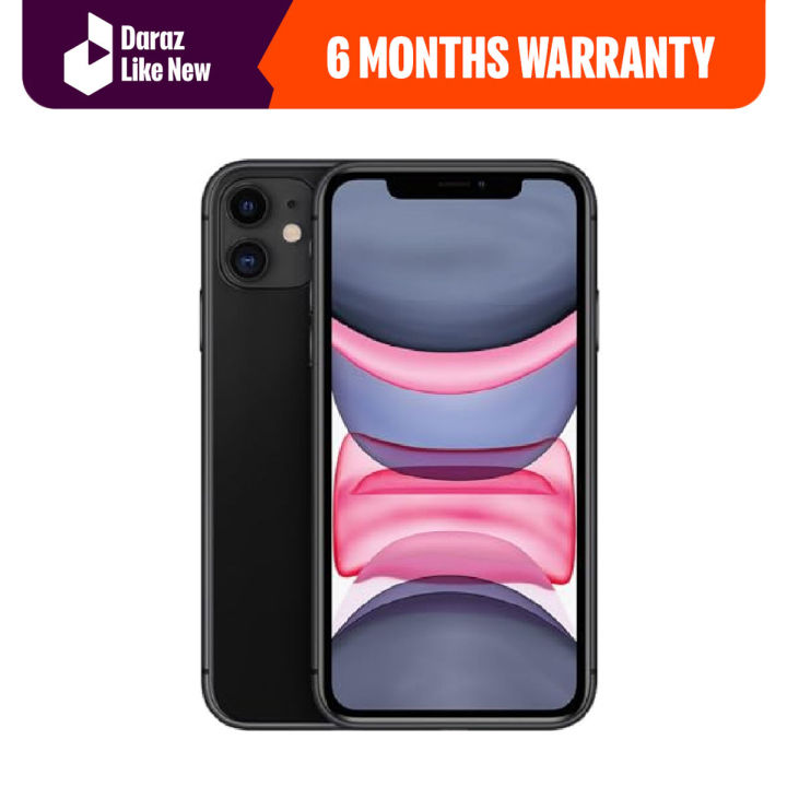 Apple iphone 11 - 64 GB - 6.1" Inch Display - Factory Unlocked  - PTA Approved - Free Charger - Daraz Like New Phone