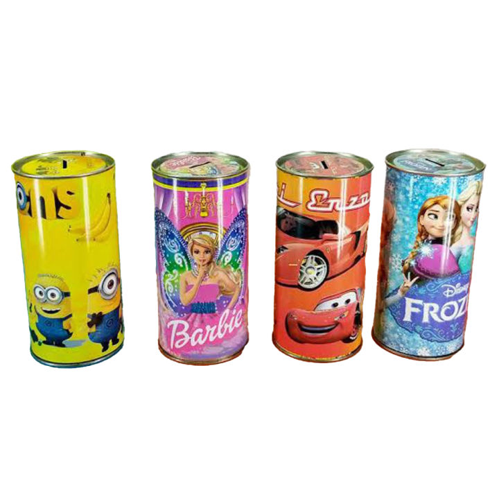 Cartoon Money box Coin Box Steel Saving box for Kids Character Gullak