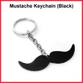 Keychain - Mustache Keychain (Black Mustache) | Best Quality Mustache Keychain Key Ring Beard Key Chain Key Holder | Plastic Material. 