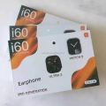i60 Suit Extreme Hot 12 in 1 Set Smart Watch 2.3 inch 2 Watches 49mm Ultra 2, 45mm Watch 9 With 2 Watch Jelly Case & Airpods. 