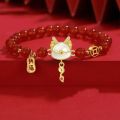 2024 Chinese Year of the ragon rats for Women Luy ed eaded Animal andmade rats Friendship lessing Jewelry ifts. 