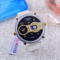 Original Belleda Double Time Analog Time and Quarter Time in Transparent Strap Watch for men and boys. 