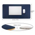 Desk Pad Office Desktop Protector 31.5 Inch x 15.7 Inch, Leather Mat. 
