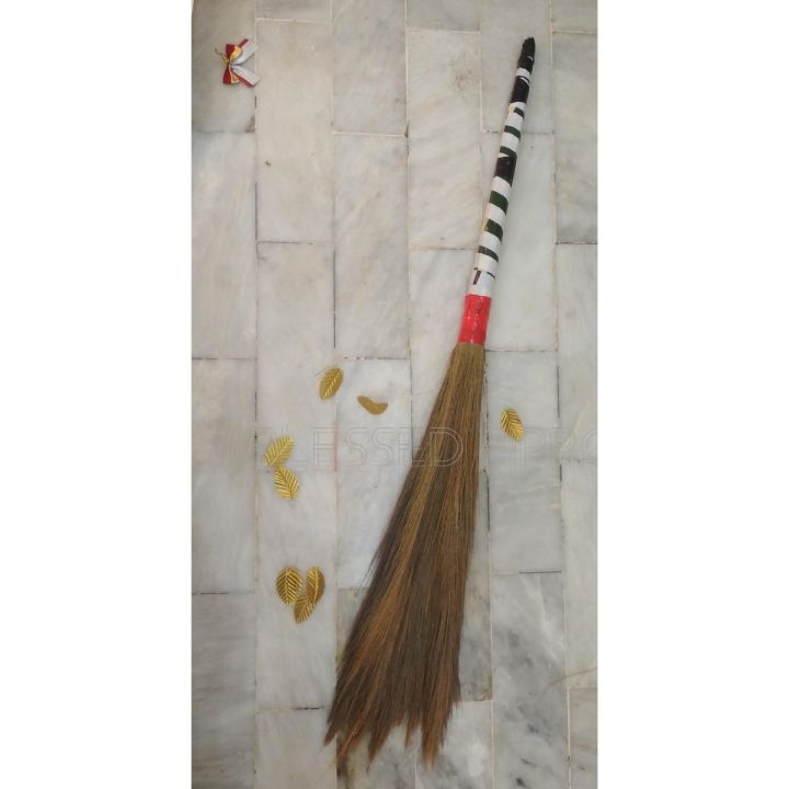 BlessedHippo Floor Broom (Phool Jharo / Jharoo) Made with Fresh Green Meghalaya Grass Pack of 1,2 and 3 in Reasonable Price