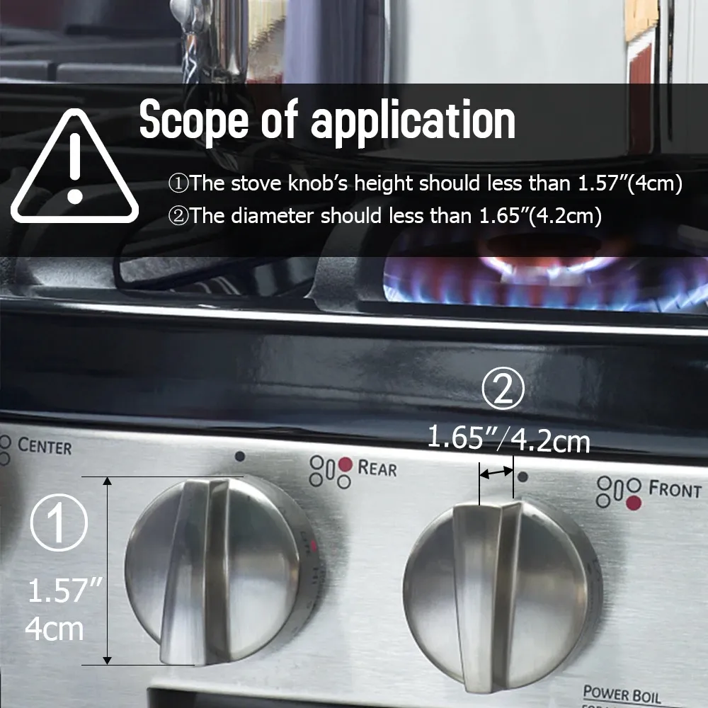 Kiddie Guard Child Protection Home Kitchen Oven Gas Cooker Button Knob Pack Of 2