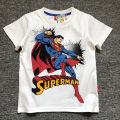 2025 New Marvel Heroes Boy Cotton Short Sleeve T-shirt Base Print Spider-Man Iron Man Hulk Superman Kids Clothes. 