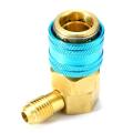 【Best  Discounts】A/C Air Condition Quick Coupler Adapter High Low Manifold Connector R134A HVAC. 