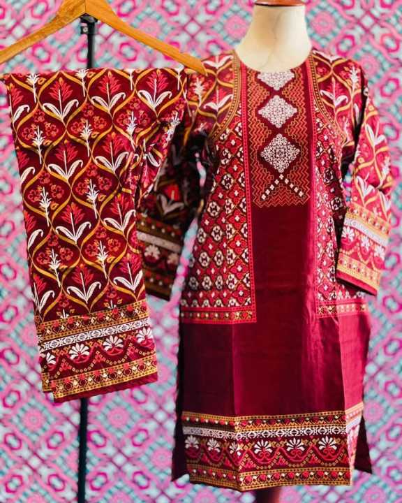 Stylish%20Era%20Stitched%203D%20Printed%20jacket%20style%202pc%20Dress%20for%20Women%20-%20Image%202