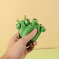 YueYangSport Grass Worm Pinch Toy Squishy Toy Green Eye Popping Worm Squeeze Toy Stress Reliever Anti-stress Fidget Christmas Kids Party Gift. 