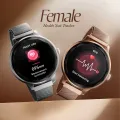 Zero® Jewel Smartwatch for Women | 1.1" AMOLED Display, Bluetooth Calling, 110+ Sports Modes, Health Tracking | Diamond-Cut Design with Stainless Case | Best Lightweight Smartwatch for IOS & Android. 