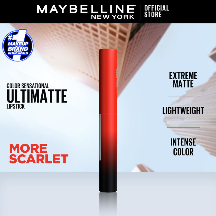 Maybelline%20New%20York%20Color%20Sensational%20Ultimatte%20Slim%20Lipstick,%20non-drying%20formula%20-%20More%20Scarlet%20-%20Image%203