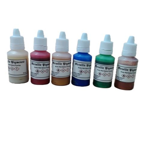 Openness – 6 Color Epoxy Metallic Pigments - Dye Set Slime Jewelry Making Skin Safe Liquid Resin - 25ml Each bottle