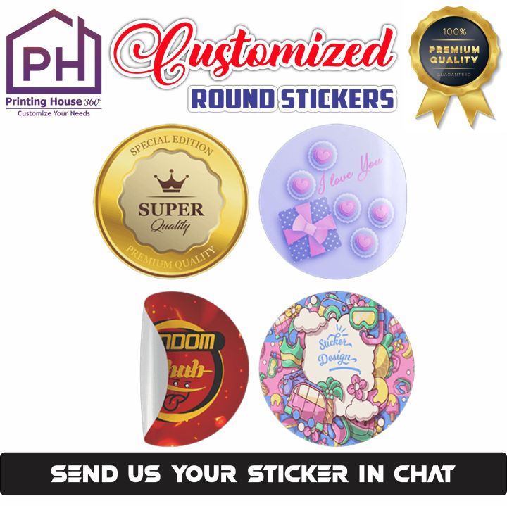 Customize Round Stickers - Custom Logos - Wedding Stickers - Design ...