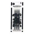 keep Smiling 3pcs Professional Woodless Charcoal Pencil Set. 