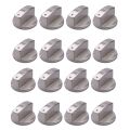 Brushed Metal Gas Stove Knobs Cooker Control Switch Range Oven Knobs Cooktop Burner Knob Switch(16Pcs 6mm Shaft Core). 