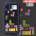 JIUMOO Case For Infinix Hot 10 Play Case Fashion Cartoon Monster Cube Thin Shockproof Square Edge Silicone Casing Full Cover Camera Protect Cases Softcase. 
