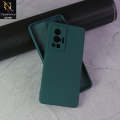 Vivo_ X70 Pro Cover - Dark Green - ONation Silica Gel Series - HQ Liquid Silicone Elegant Colors Camera Protection Soft Case. 