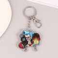 One Piece Keychains Luffy Zoro Sanji Chopper Acrylic Double Sided Cute Anime Cartoon Key Ring. 