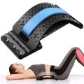 Back Cracking Device Lower Back Stretcher - Back Cracker Board 4 Levels Chiro Board, Back Popper Back Stretcher for Lower and Upper Back Pain Relief, Adjustable Spine Board Lumbar Stretcher, Black. 