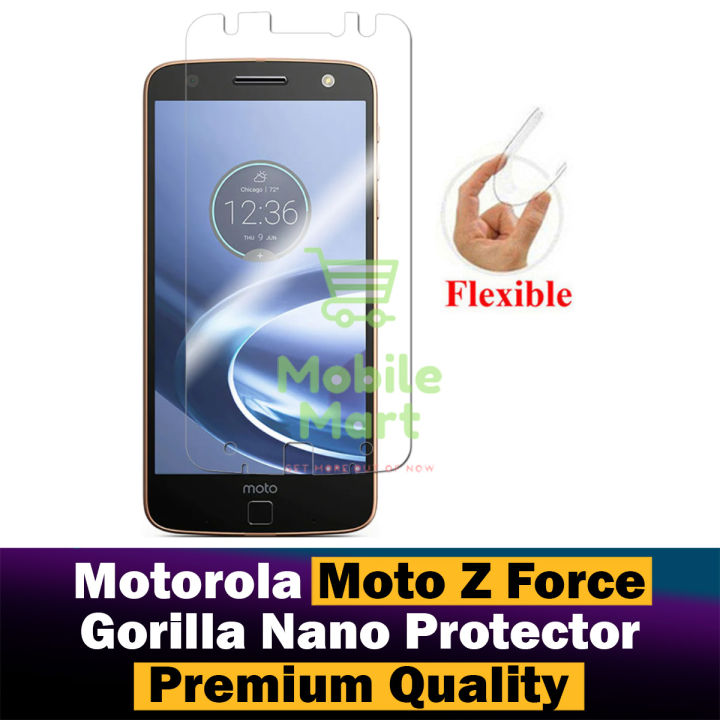 Motorola Moto Z Force Unbreakable Gorilla Flexible Nano Glass Premium High Quality Screen Protector For Motorola Moto Z Force