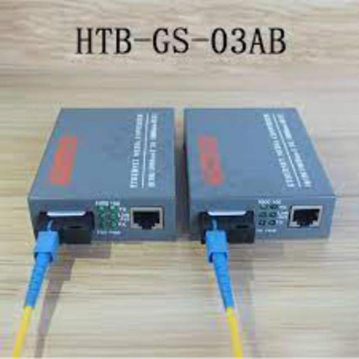 HTB-GS-03 20km RJ45 SC gigabit NetLINK 1000M Single fiber Single Mode Fiber Media Converter Gigabit Data Transfer Rate PairPair