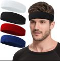 1Pcs Mans Sports Cotton Absorbing Sweat Headbands Non-Slip Stretch Yoga Sweatbands for Women Girls Workout, Athletic Towel Headband Gym Exercise Moisture Wicking Hairband for Boys Running Basketball. 