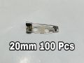 50 Pcs 15mm & 20mm Silver Brooch Base Back Bar Badge Holder Safe Lock Brooch Pins Brooch Catch Bar locking pins Base  DIY Jewelry Findings Jewelry Accessories. 