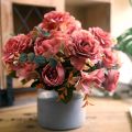 1/3 Bunches 30cm Artificial Hydrangea Roses DIY Indoor Home Decoration Real Touch Decorative Flowers. 