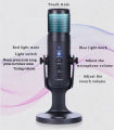 Jmary MC-PW9 RGB Professional USB Microphone For Podcasting, Gaming, Streaming, Recordings With Noise Reduction. 