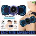 Mini Body Massager for Back Pain Relief Portable Mini Electric Neck Massager EMS Massage Patch for Muscle Pain Relief EMS Body Massager For Men & Women Rechargeable Mini Massager Pain Relief for Neck, Back, Shoulders, Foot, Legs. 