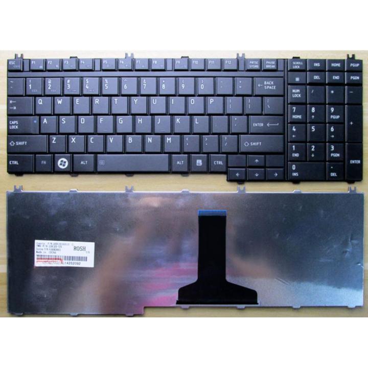 Laptop Notebook Keyboard Toshiba Satellite L350 Series P/N MP-06873US  –  Black