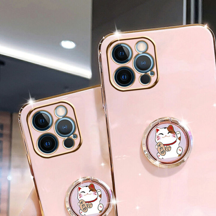 For%20Realme%20XT%20Cover%20+%20Ring%20Holder%20Stand%20Shiny%20Plating%20Square%20Bumper%20Phone%20Case%20Lens%20Protection%20Soft%20Silicone%20Shockproof%20Protective%20Back%20Cover%20-%20Image%208